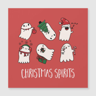 Weihnachtsgeister Magnetkarte