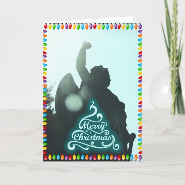 Weihnachtsgel Feiertagskarte (Vorderseite)