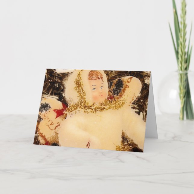 Weihnachtsgel Feiertagskarte (Vorderseite)