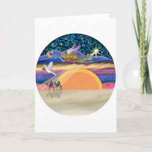 Weihnachtsgel - Füge deinen Begleiter hinzu Feiertagskarte