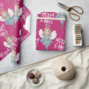 Weihnachtsgel Geschenkpapier