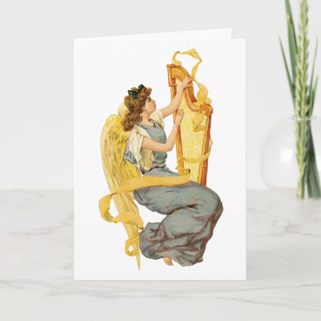 Weihnachtsgel in Irland Feiertagskarte (Vorderseite)