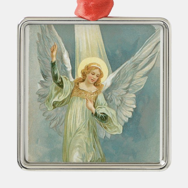 Weihnachtsgel Ornament Aus Metall (Vorne)