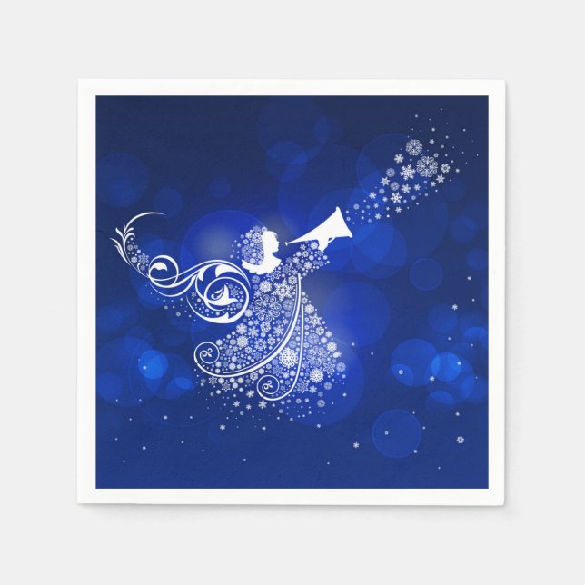 Weihnachtsgel Serviette (Vorderseite)