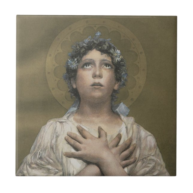 Weihnachtsgel (von Erulo Eroli) Fliese (Vorderseite)