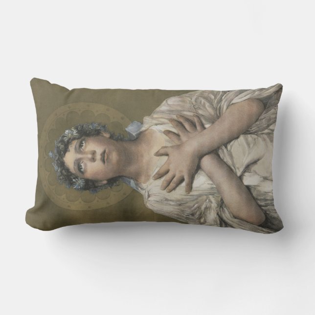 Weihnachtsgel (von Erulo Eroli) Lendenkissen (Vorderseite)