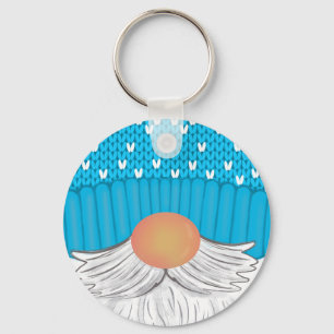 Weihnachtsgenome Winter Hat Beard Sweater Schlüsselanhänger