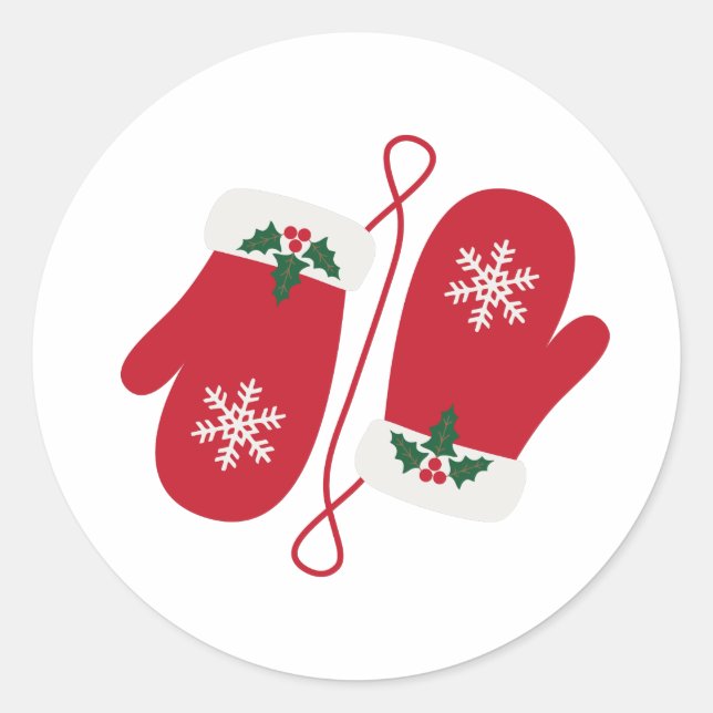 Weihnachtsgenossen Runder Aufkleber (Vorderseite)