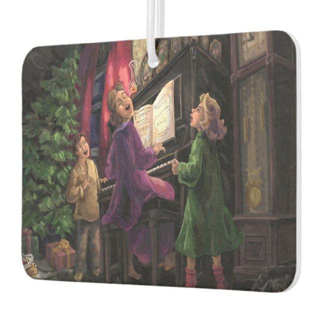 Weihnachtsgesang auf dem Malen Autolufterfrischer (Links)