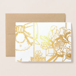 Weihnachtsgeschäft Folienkarte