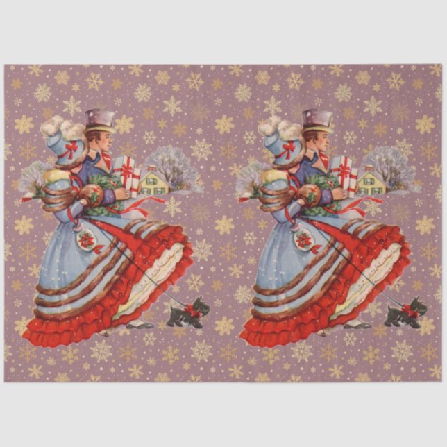 Weihnachtsgeschäft Seidenpapier (Vorderseite)