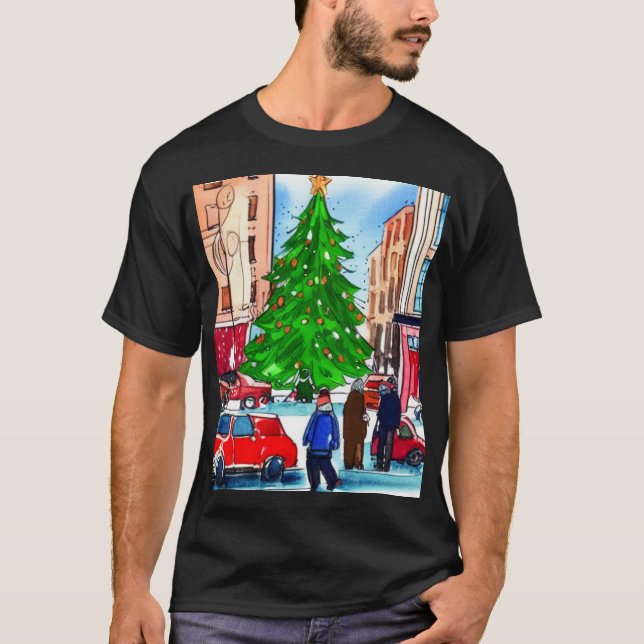 Weihnachtsgeschäft T-Shirt (Vorderseite)