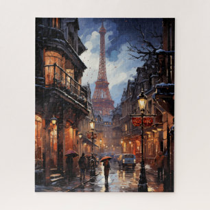 Weihnachtsgeschäfte in Paris Puzzle