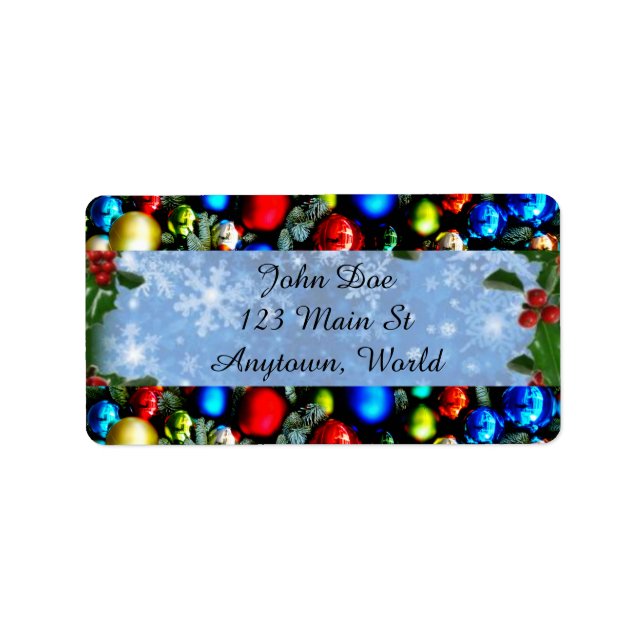 Weihnachtsgeschenk Adressaufkleber (Vorne)