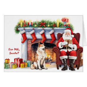 Weihnachtsgeschenk Akita Hund Weihnachten