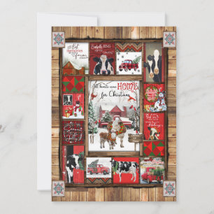 Weihnachtsgeschenk   Alle Herzen kommen Zuhause zu Feiertagskarte