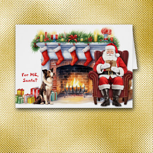 Weihnachtsgeschenk an der Grenze Collie Dog Weihna