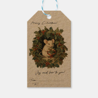 Weihnachtsgeschenk-Anhänger im Vintage-Stil  Geschenkanhänger