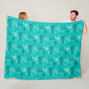 Weihnachtsgeschenk Aquamarin Fleecedecke