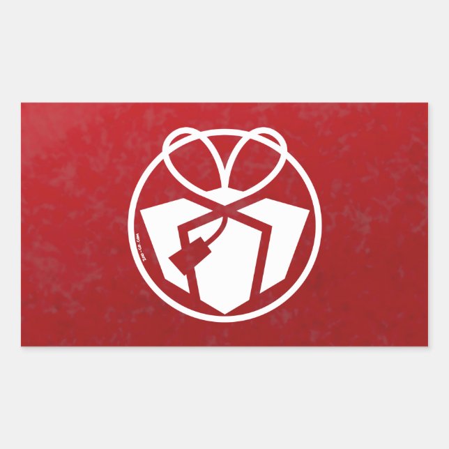 Weihnachtsgeschenk Avatar Rechteckiger Aufkleber (Vorderseite)