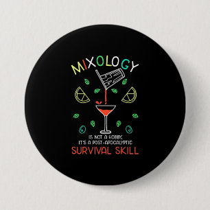 Weihnachtsgeschenk   Barkeeper Mixologe Button