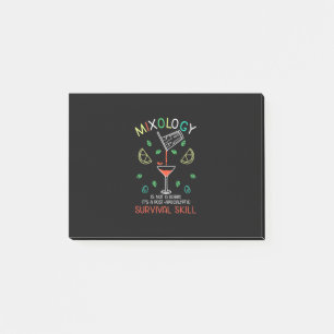 Weihnachtsgeschenk   Barkeeper Mixologe Post-it Klebezettel