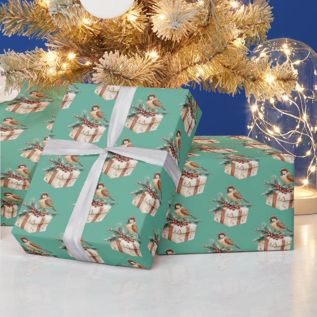 Weihnachtsgeschenk Bird Geschenkpapier (Feiertage)