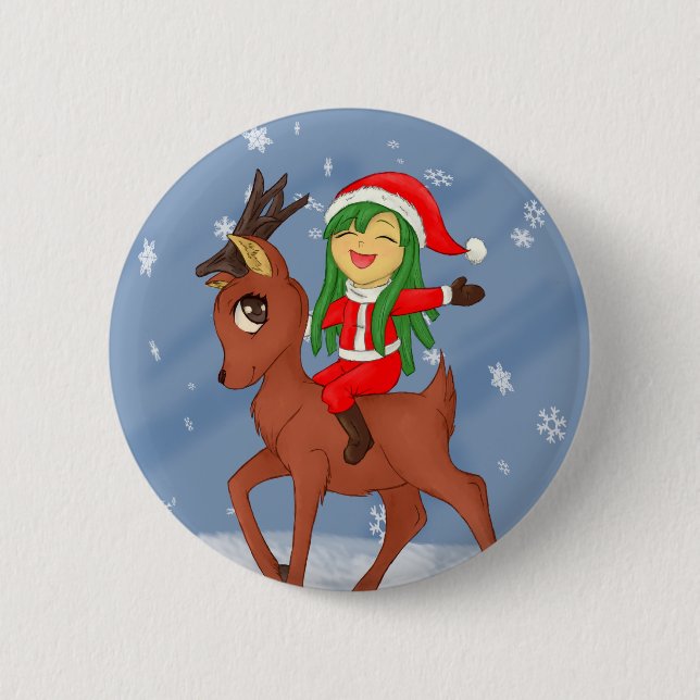 Weihnachtsgeschenk Button (Vorderseite)