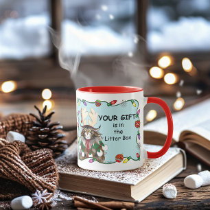 Weihnachtsgeschenk Cat Green Funny Tasse