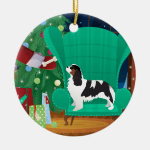 Weihnachtsgeschenk - Cavalier King Charles Spaniel Keramik Ornament