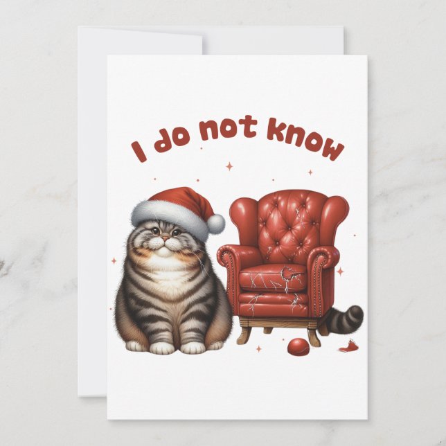 Weihnachtsgeschenk, das ich nicht kenne einladung (Vorderseite)