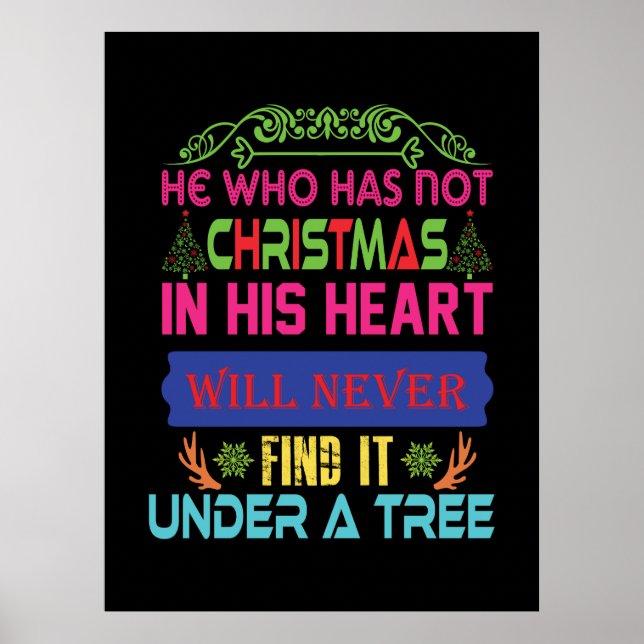 Weihnachtsgeschenk, der nicht Weihnachten Poster (Vorne)