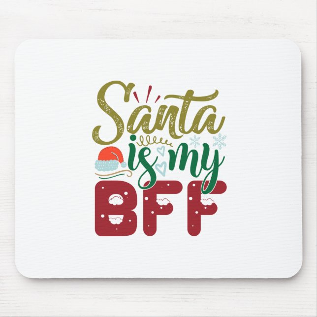 Weihnachtsgeschenk | Der Weihnachtsmann ist meine  Mousepad (Vorne)