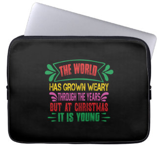 Weihnachtsgeschenk der Welt ermüdet Laptopschutzhülle