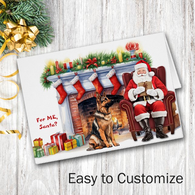 Weihnachtsgeschenk des Deutschen Schäferhunds Weih (Von Creator hochgeladen)