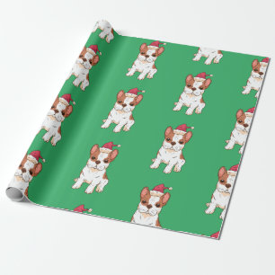 Weihnachtsgeschenk des französischen Bulldog Hunde Geschenkpapier