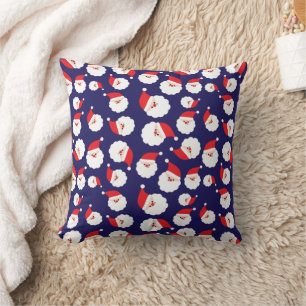 Weihnachtsgeschenk des Weihnachtsmanns Dark Navy B Kissen