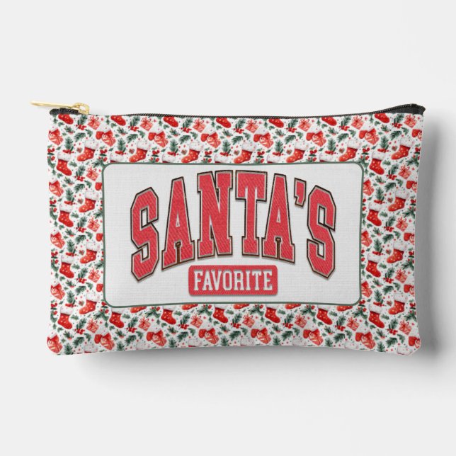 Weihnachtsgeschenk des Weihnachtsmanns Zubehörtasche (Vorderseite)