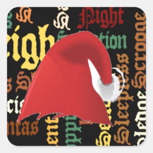 Weihnachtsgeschenk Einen schönen Tag & eine besser Quadratischer Aufkleber