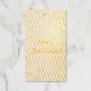 Weihnachtsgeschenk Elegant Festive Geometric Geschenkanhänger