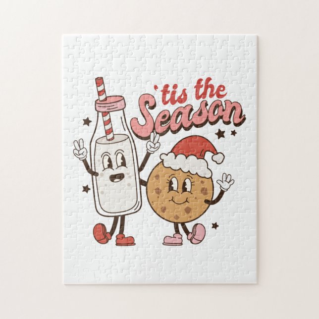 Weihnachtsgeschenk Es ist die Weihnachtszeit Puzzle (Vertikal)