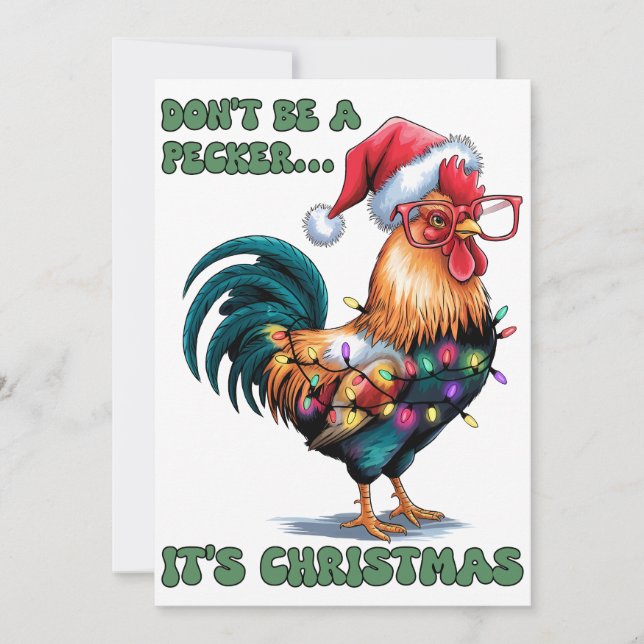 Weihnachtsgeschenk Es ist ein Chritsmas Feiertagskarte (Vorderseite)