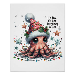 Weihnachtsgeschenk Es ist okay ich bin okay Poster