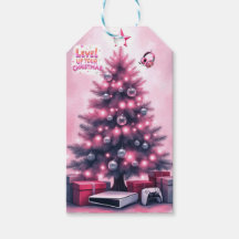 Weihnachtsgeschenk-Etikett für Gamer