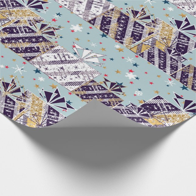 Weihnachtsgeschenk farbenfroh geschenkpapier (Ecke)