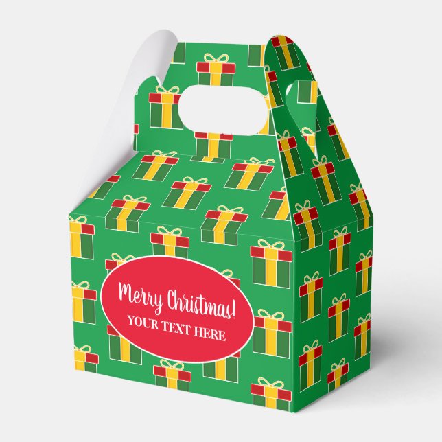 Weihnachtsgeschenk Feiertag Geschenkschachtel (Rückseite)