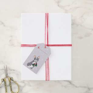 Weihnachtsgeschenk-Feiertags-französische Geschenkanhänger