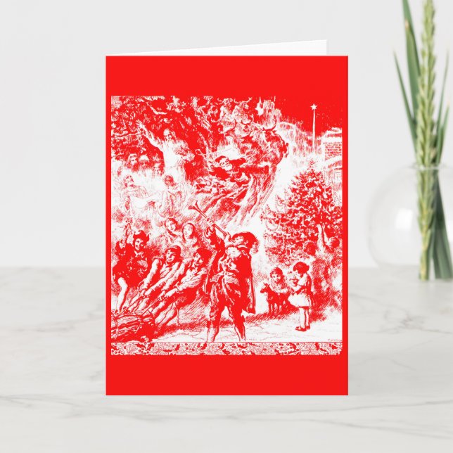 Weihnachtsgeschenk Feiertagskarte (Vorderseite)