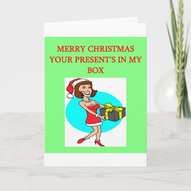Weihnachtsgeschenk Feiertagskarte (Vorderseite)