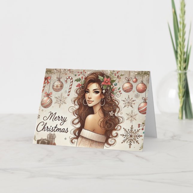 Weihnachtsgeschenk Feiertagskarte (Vorderseite)